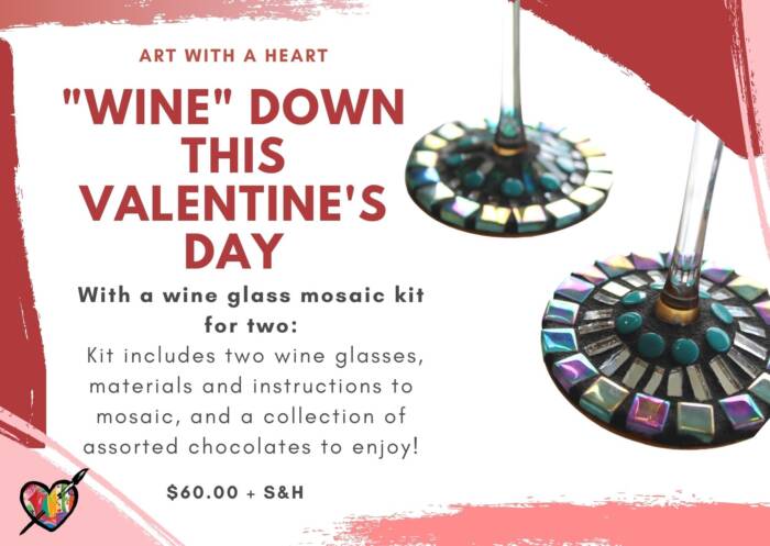 "Wine" Down this Valentine's Day Mosaic Kit