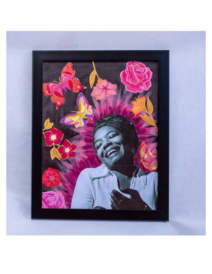 Maya Angelou Mixed-Media Self Portrait