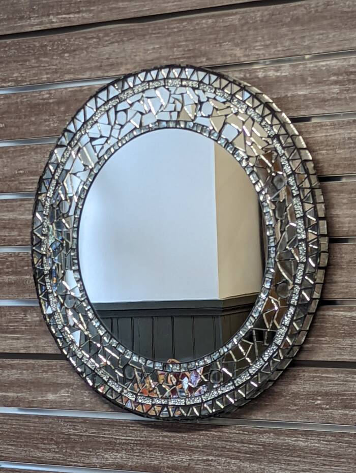 Mosaic Circle Mirror